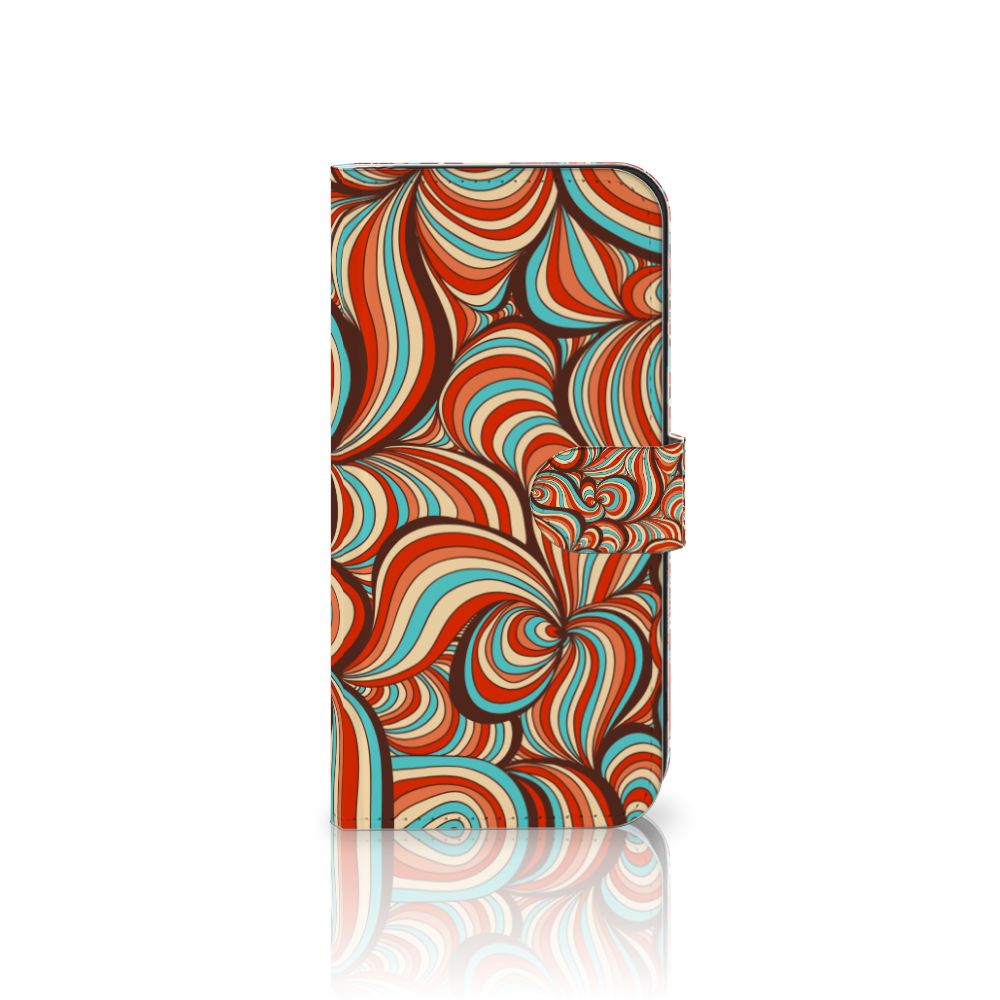 Samsung Galaxy S25 Plus Hoesje Retro designnaam kleurrijk patroon aanzicht