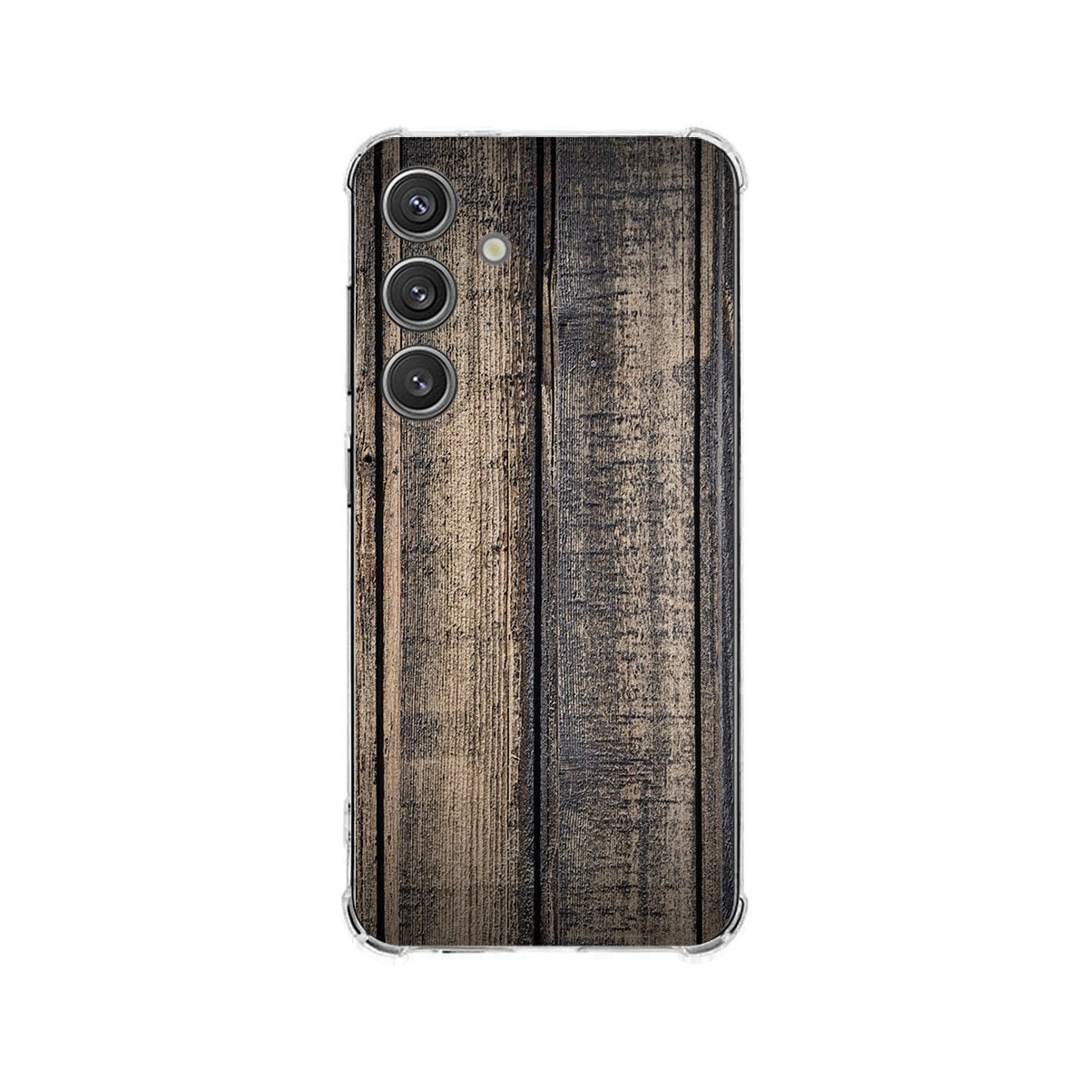 Samsung Galaxy S25 Plus Hoesje Steigerhout TPU Antishock achteraanzicht