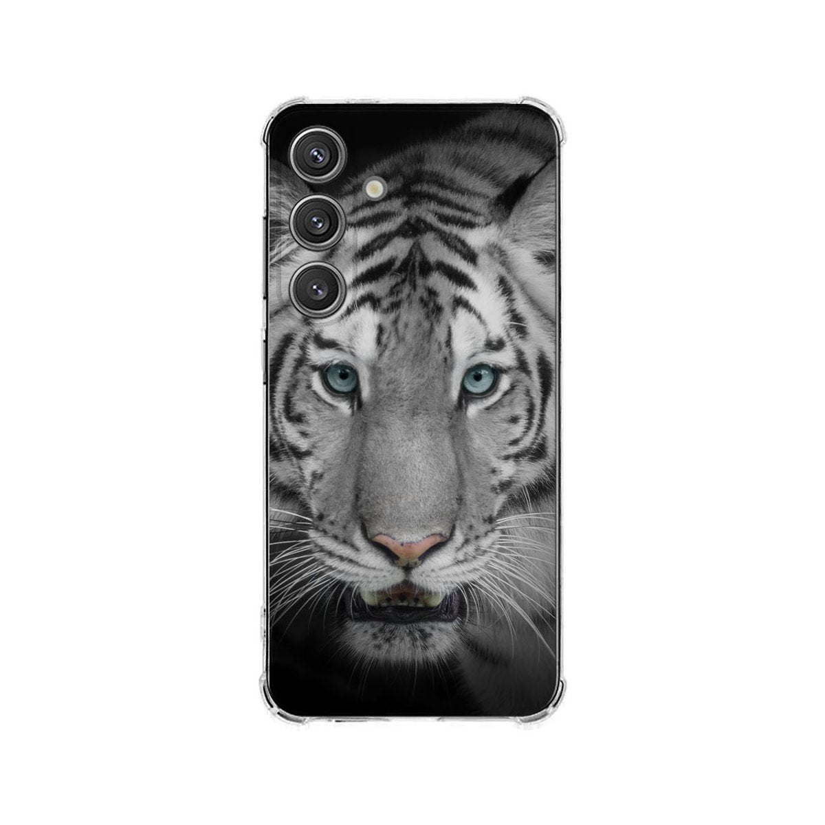 Samsung Galaxy S25 Plus Hoesje Tijger TPU Antishock tijger design voorkant