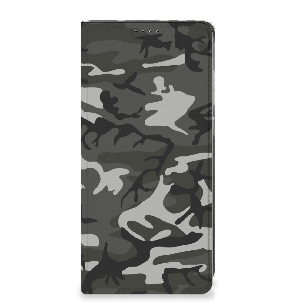Samsung Galaxy S25 Plus Hoesje met Magneet Army Light camouflage design voorkant