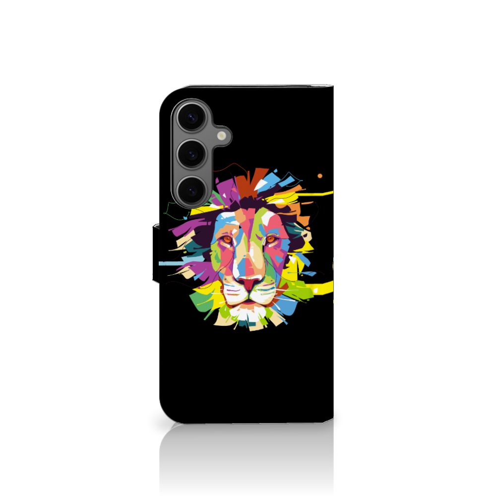 Samsung Galaxy S25 Plus Leuk Hoesje Lion Color telefoonhoesje lion design voorkant