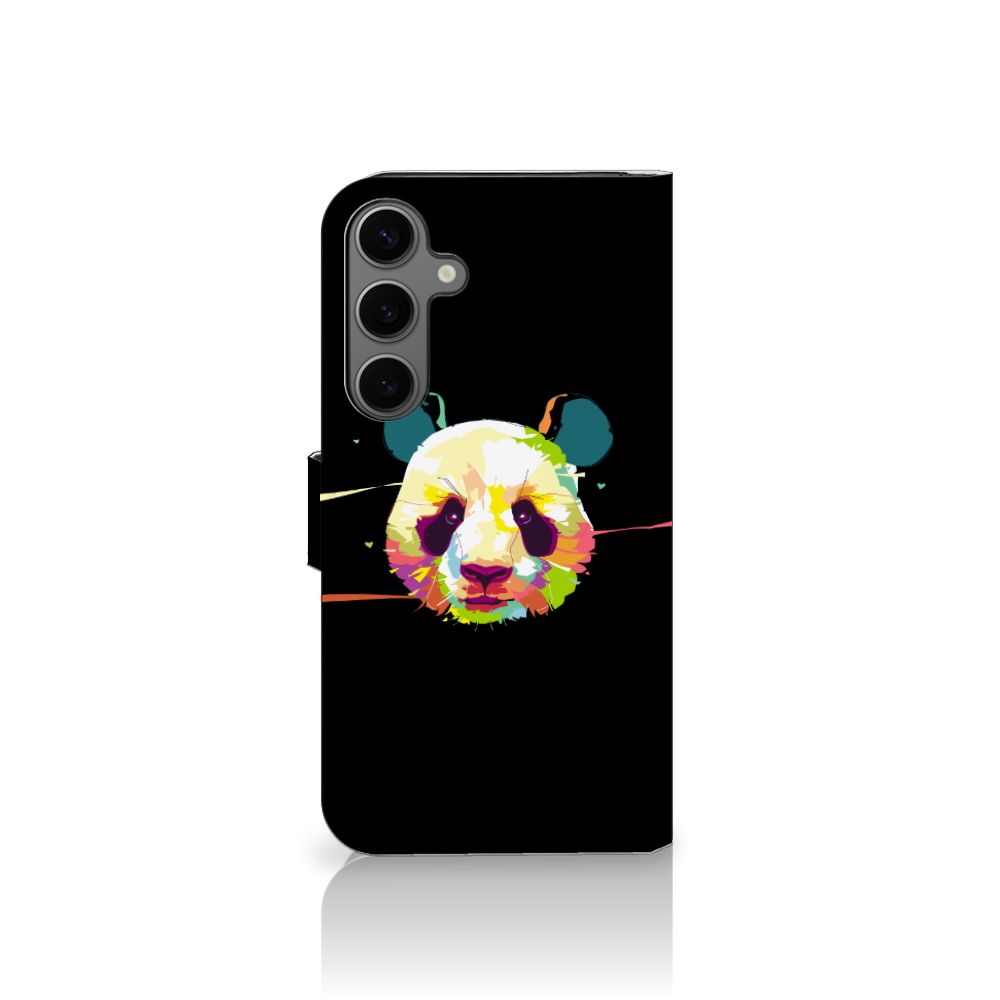 Samsung Galaxy S25 Plus Leuk Hoesje Panda Color hoesje panda design voorkant