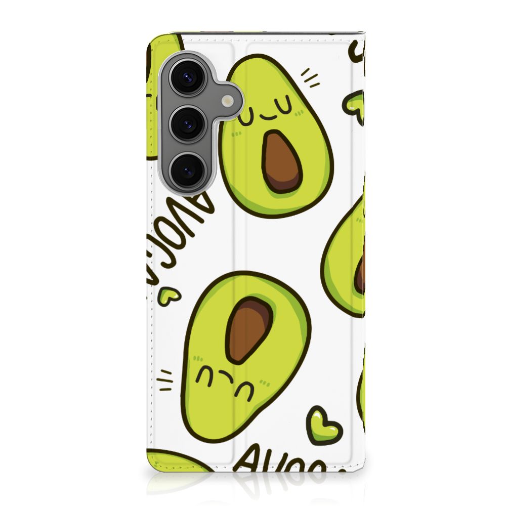 Samsung Galaxy S25 Plus Magnet Case Avocado Singing avocado design front