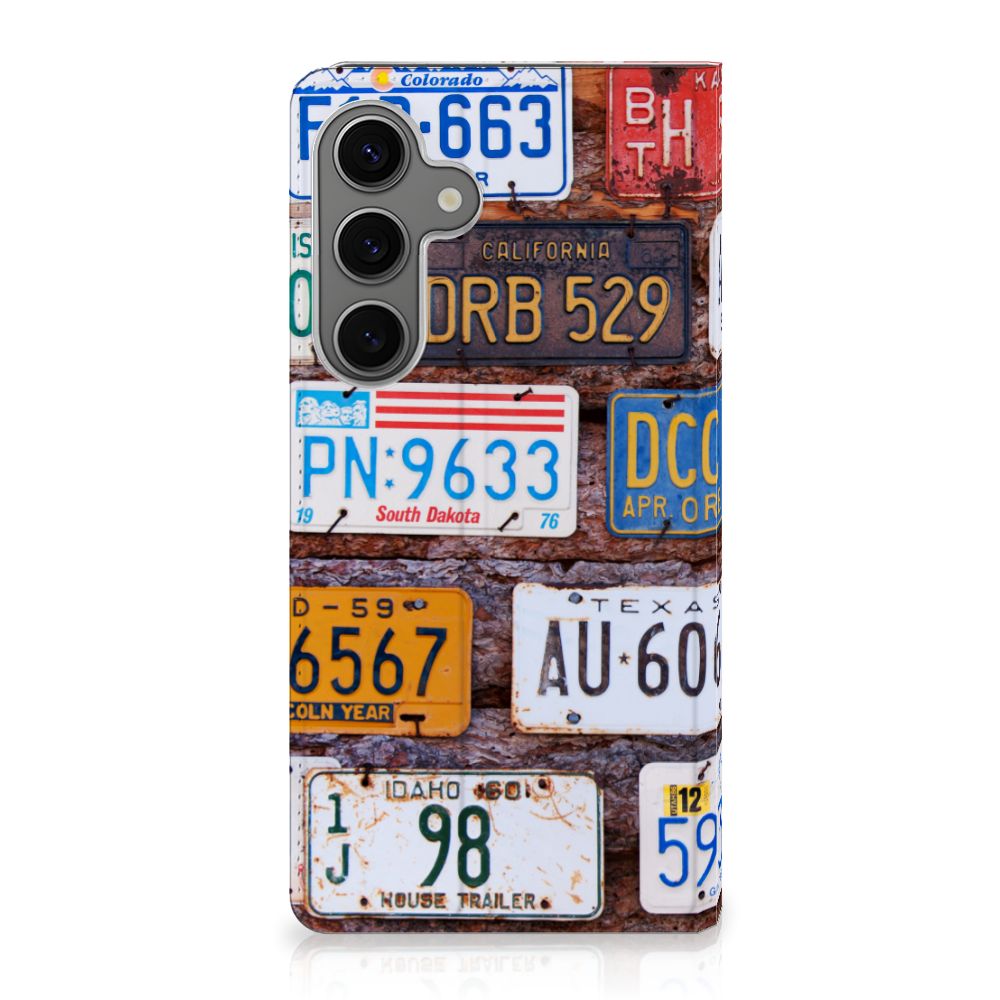 Samsung Galaxy S25 Plus Stand Case Kentekenplaten design kentekenplaten aanzicht