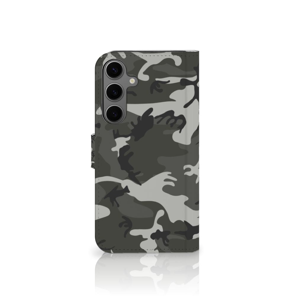 Samsung Galaxy S25 Plus Telefoon Hoesje Army Light camouflage design voorkant