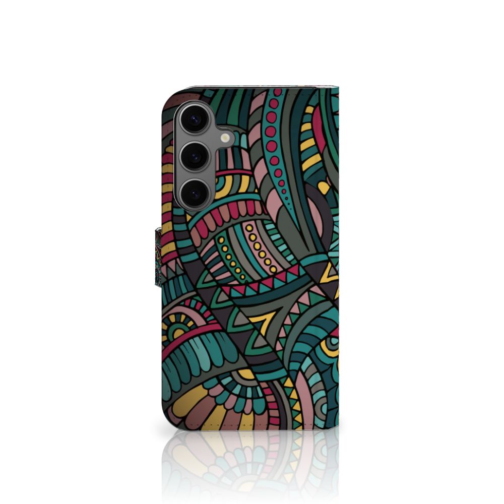 Samsung Galaxy S25 Plus Telefoon Hoesje Aztec telefoonhoesje design Aztec aanzicht