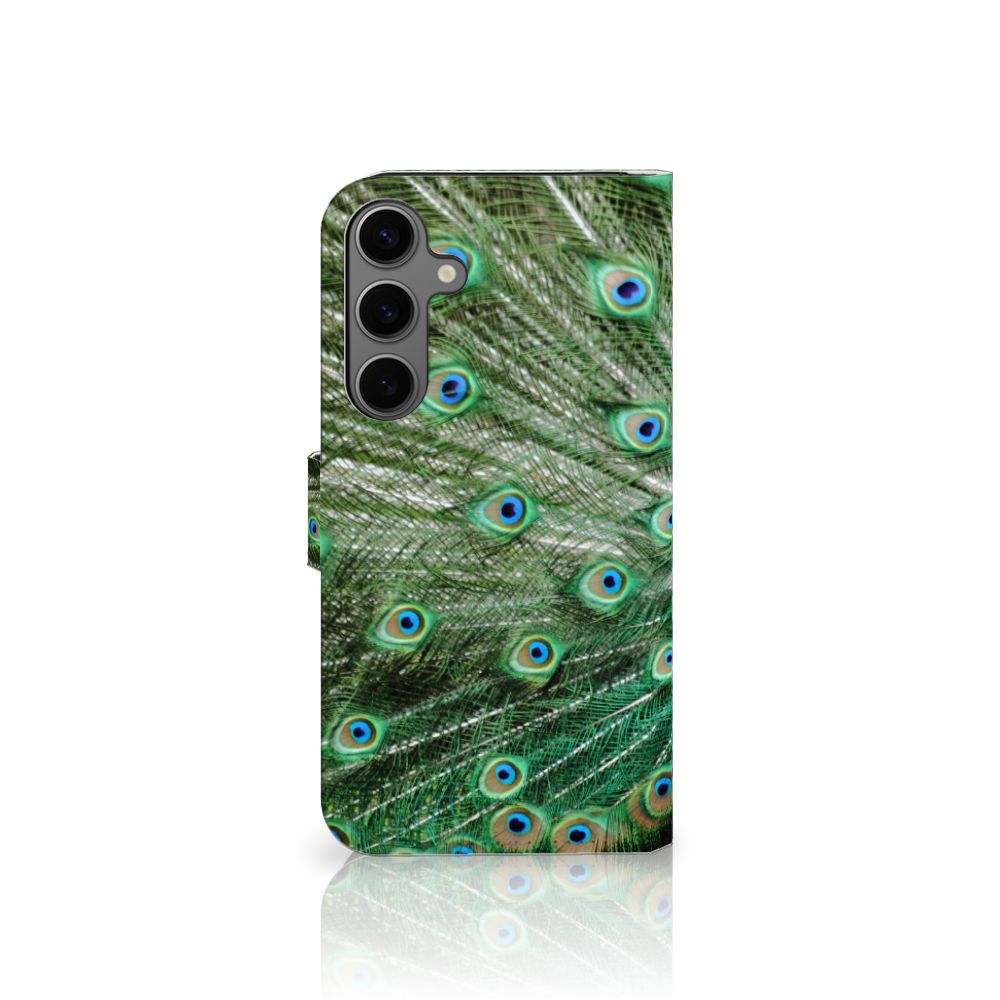 Samsung Galaxy S25 Plus Telefoonhoesje met Pasjes Pauw design pauw voorkant