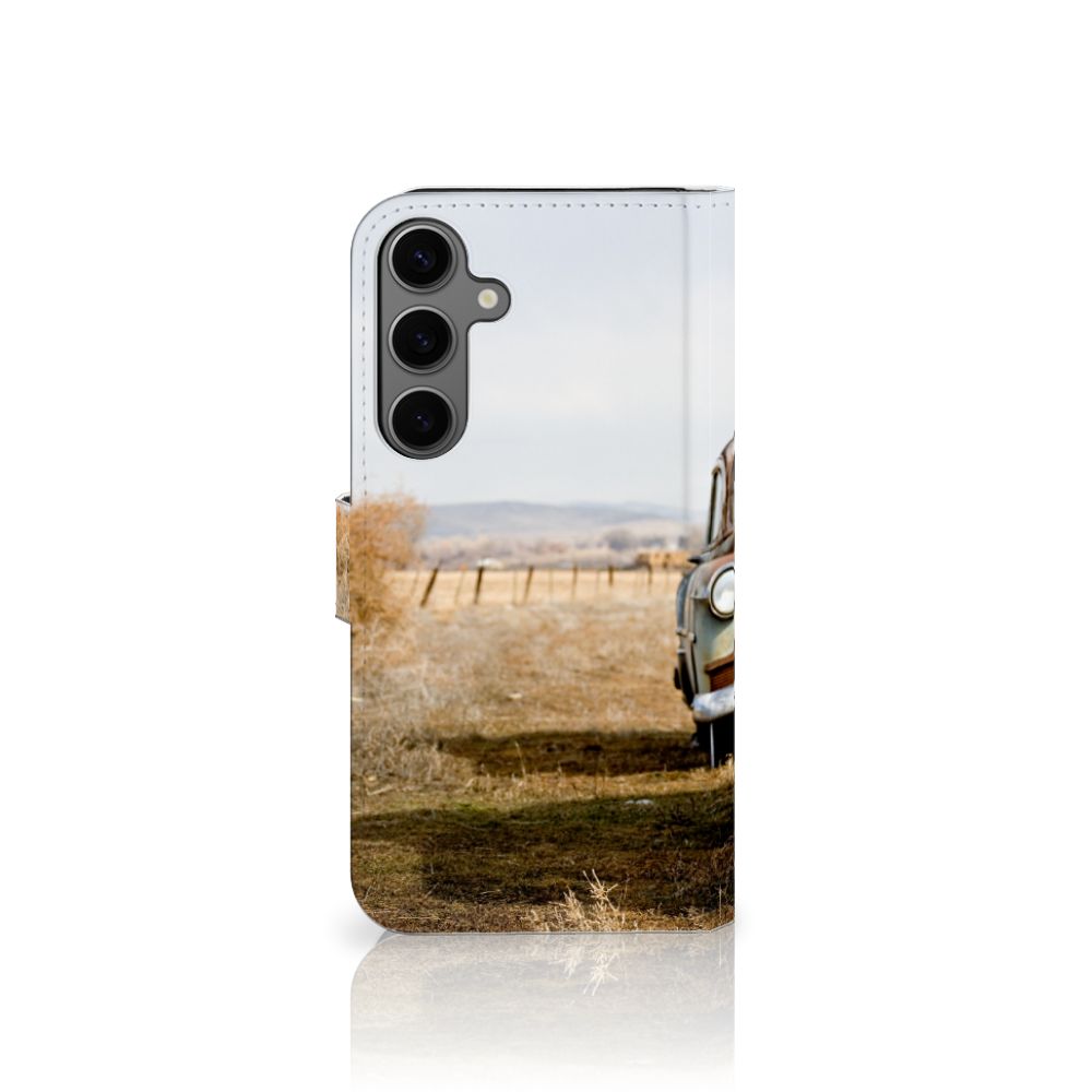 Samsung Galaxy S25 Plus Telefoonhoesje met foto Vintage Auto design voorkant