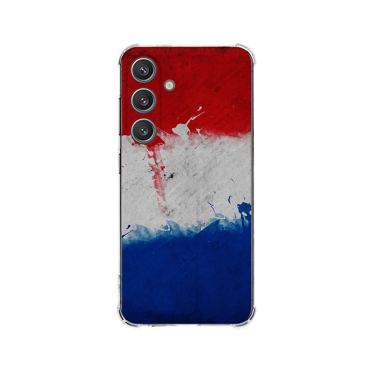 Samsung Galaxy S25 Plus hoesje Nederlandse vlag schokbestendig TPU achterkant