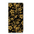 Samsung Galaxy S25 Smart Cover Gouden Bloemen floral design zwart