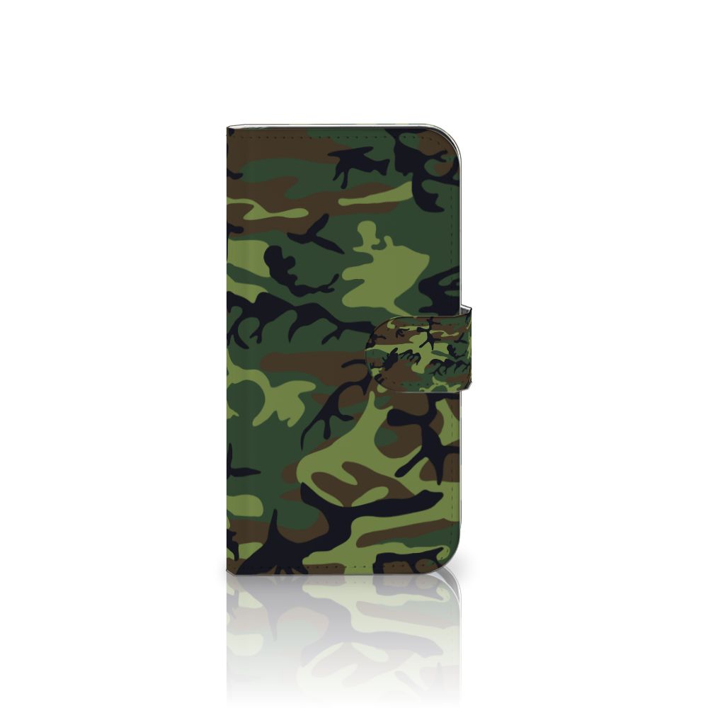 Samsung Galaxy S25 Telefoon Hoesje Army Dark telefoonhoesje camouflage design voorkant