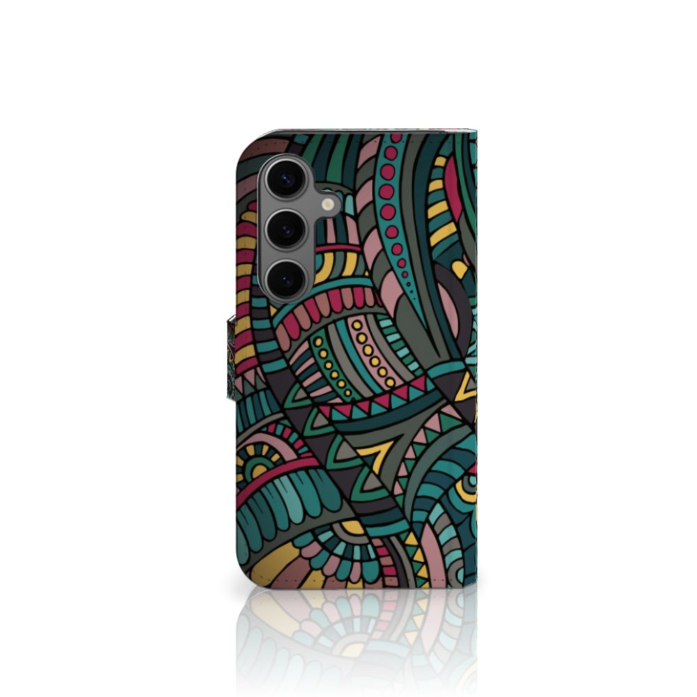 Samsung Galaxy S25 Telefoon Hoesje Aztec telefoonhoesje Aztec achterkant