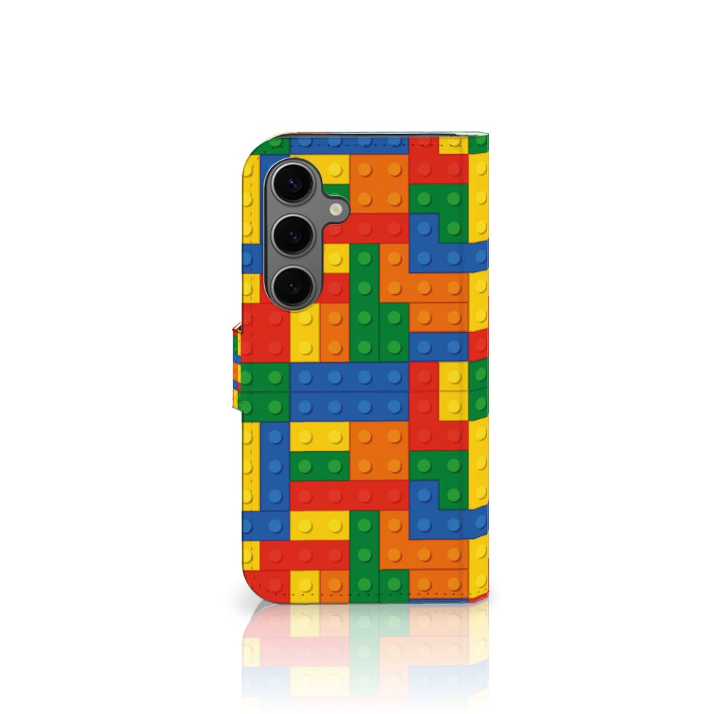 Samsung Galaxy S25 Telefoon Hoesje Blokken telefoonhoesje blokken design voorkant
