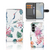 Samsung Galaxy S25 Telefoonhoesje met Pasjes Bird Flowers design colorful birds flowers view