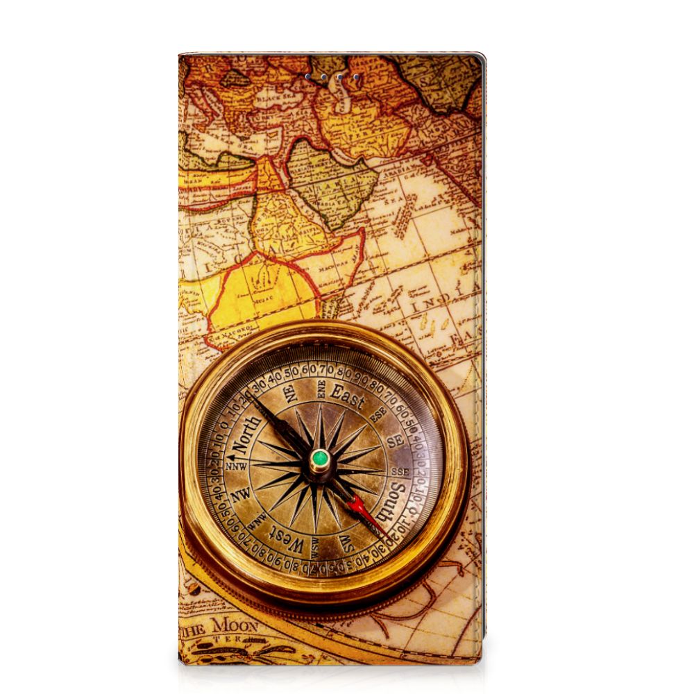 Samsung Galaxy S25 Ultra Book Cover Kompas kompas design voorkant