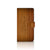 Samsung Galaxy S25 Ultra Book Style Case Donker Hout boek hoesje houtprint vooraan