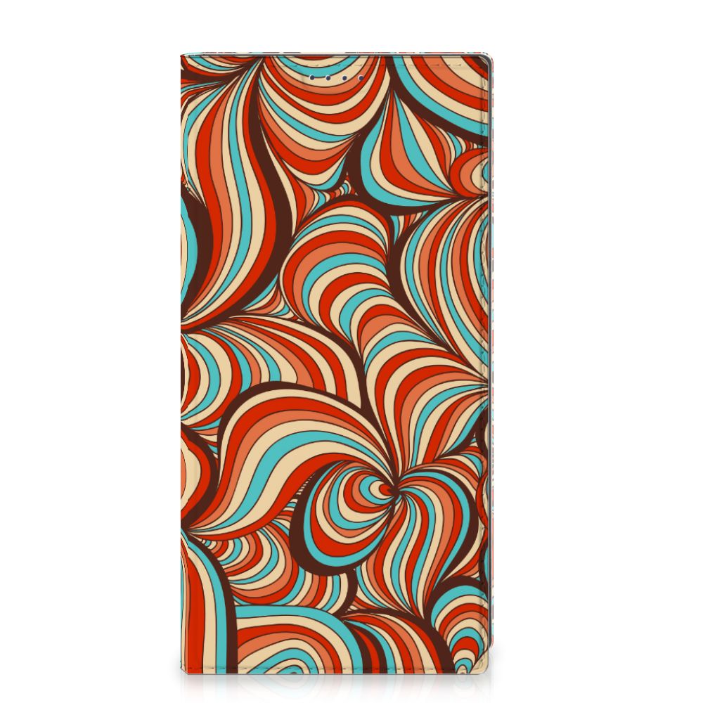 Samsung Galaxy S25 Ultra Bookcase Retro retro ontwerp kleurrijk uitzicht