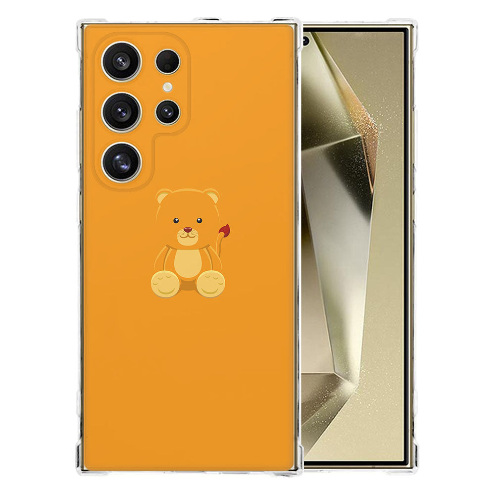 Samsung Galaxy S25 Ultra Hoesje Baby Beer TPU Antishock schattig ontwerp transparant achterkant