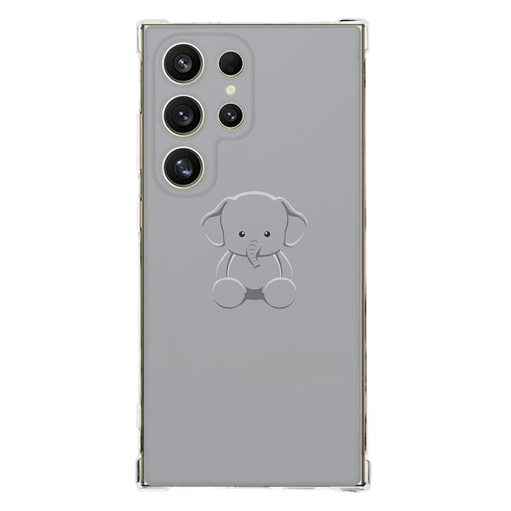 Samsung Galaxy S25 Ultra Hoesje Baby Olifant TPU Antishock schokbestendig ontwerp dierenontwerp