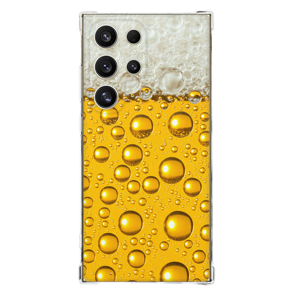 Samsung Galaxy S25 Ultra Hoesje Bier TPU Antishock voorkant design