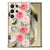 Samsung Galaxy S25 Ultra Hoesje Butterfly Roses TPU Antishock bloemenprint transparant