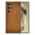 Samsung Galaxy S25 Ultra Hoesje Donker Hout TPU Antishock achterzijde met hout patroon
