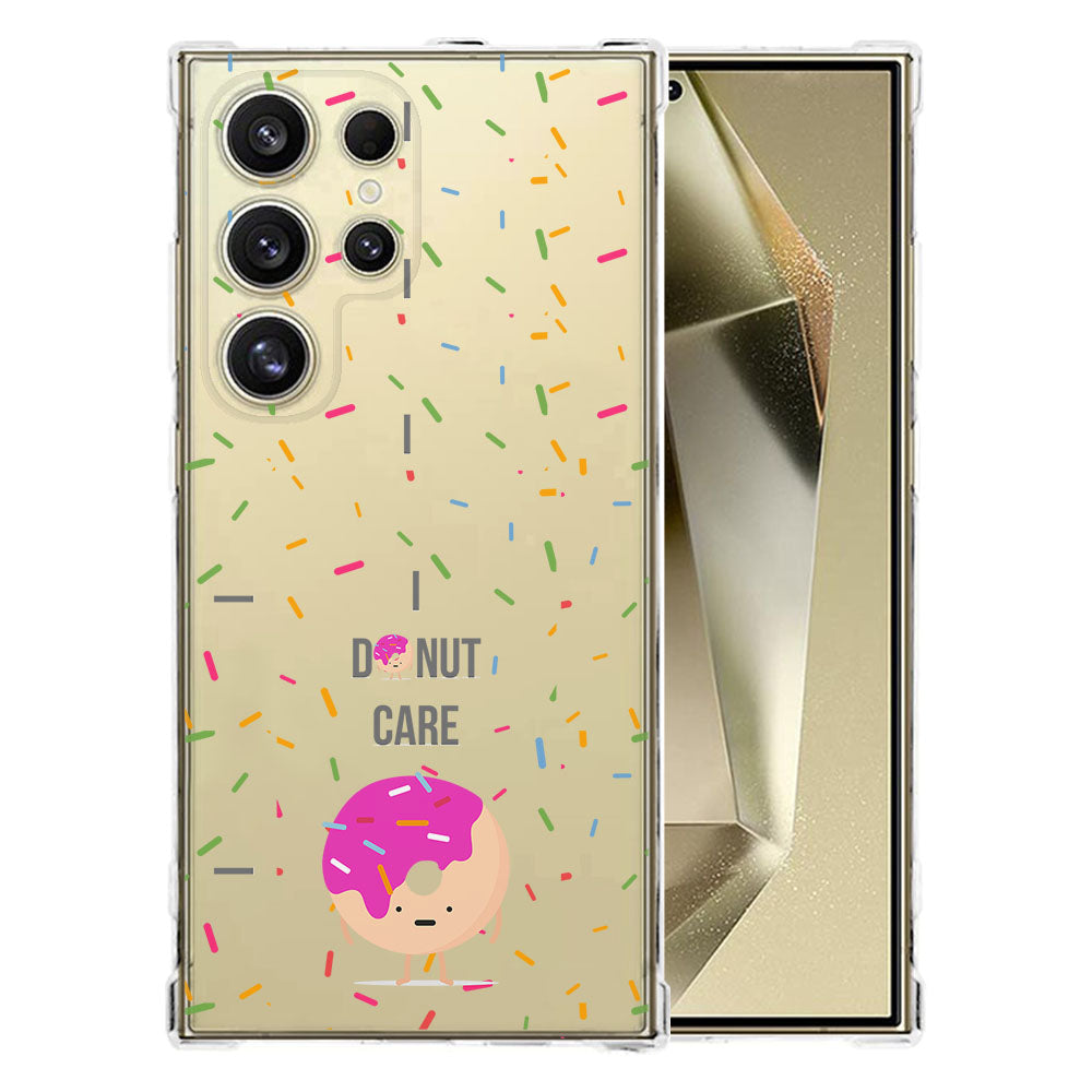 Samsung Galaxy S25 Ultra Hoesje Hoesje Donut Roze TPU Antishock achterzijde ontwerp