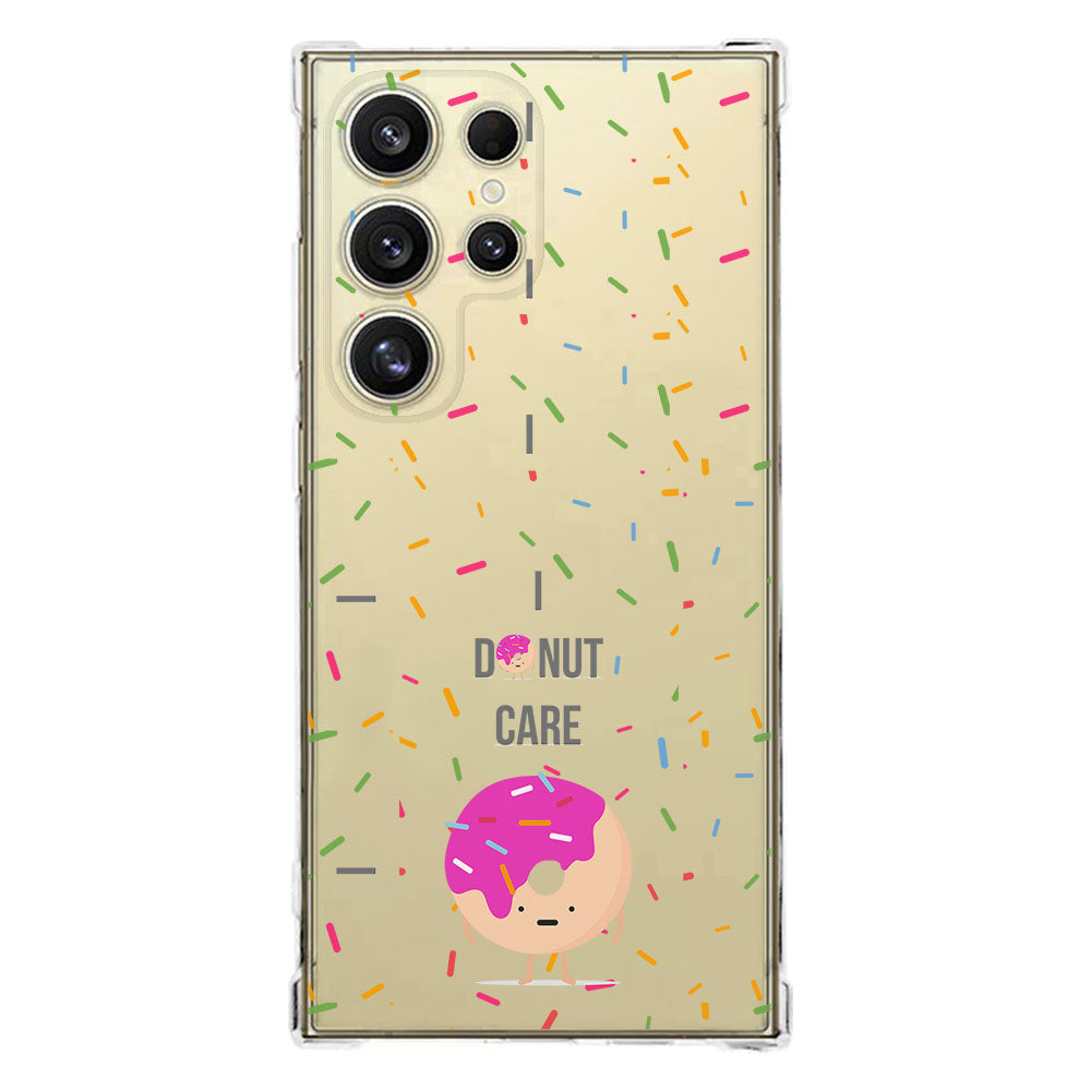 Samsung Galaxy S25 Ultra Hoesje Hoesje Donut Roze TPU Antishock achterkant