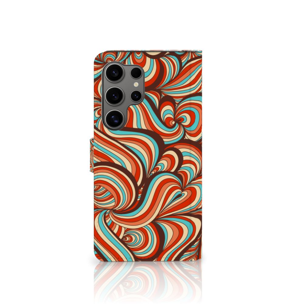 Samsung Galaxy S25 Ultra Hoesje Retro retro design kleurrijk aanzicht