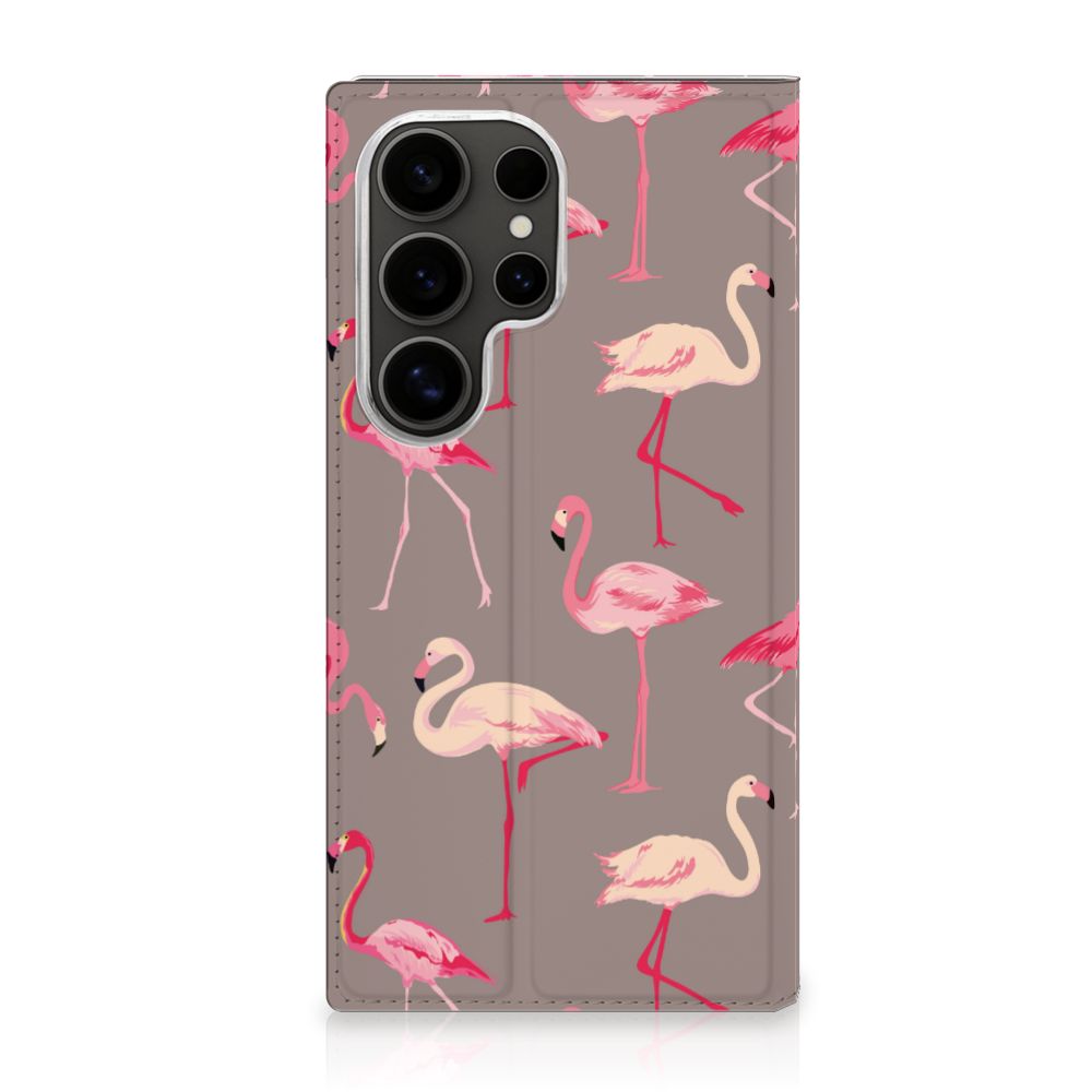 Samsung Galaxy S25 Ultra Hoesje maken Flamingo hoesje flamingo design voorkant
