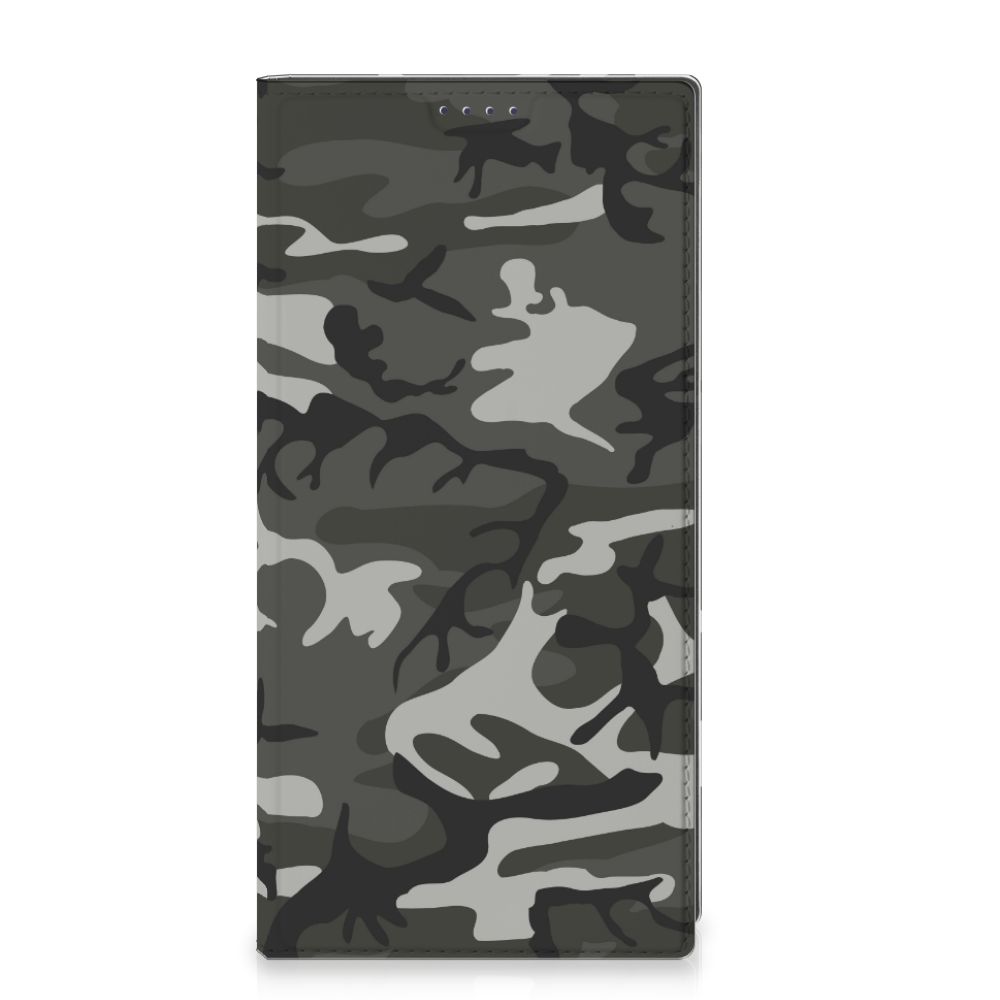 Samsung Galaxy S25 Ultra Hoesje met Magneet Army Light camouflage ontwerp voorkant