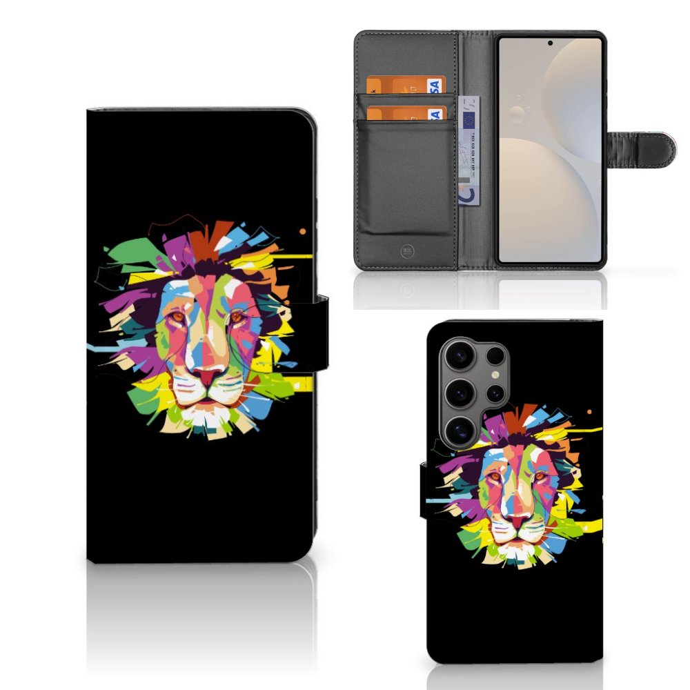 Samsung Galaxy S25 Ultra Leuk Hoesje Lion Color telefoonhoesje design Lion Color aanzicht