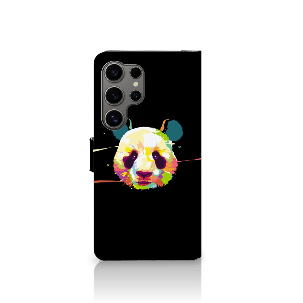 Samsung Galaxy S25 Ultra Leuk Hoesje Panda Color panda kleur ontwerp aanzicht