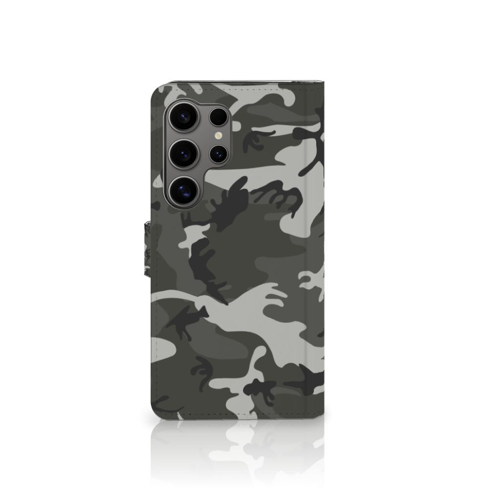 Samsung Galaxy S25 Ultra Telefoon Hoesje Army Light camouflage design vooraanzicht