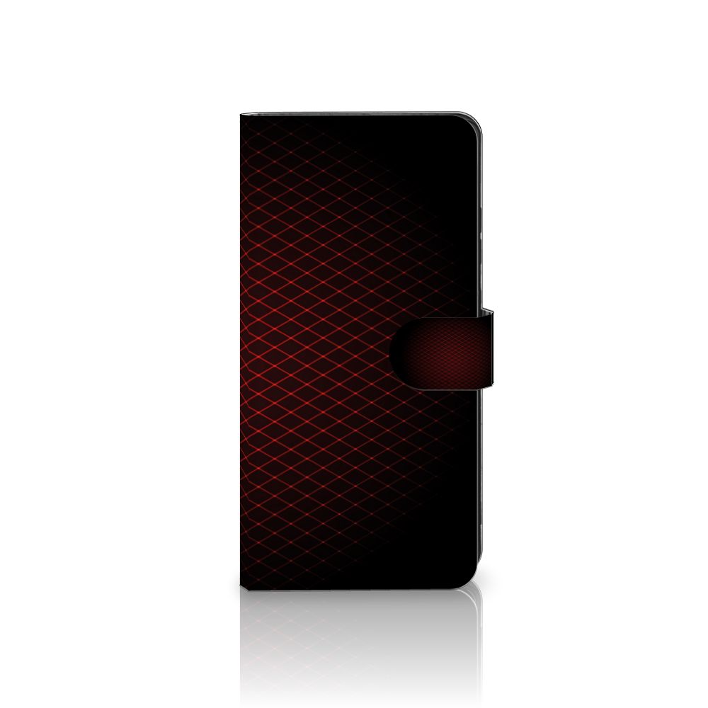 Samsung Galaxy S25 Ultra Telefoon Hoesje Geruit Rood design geruit aanzicht