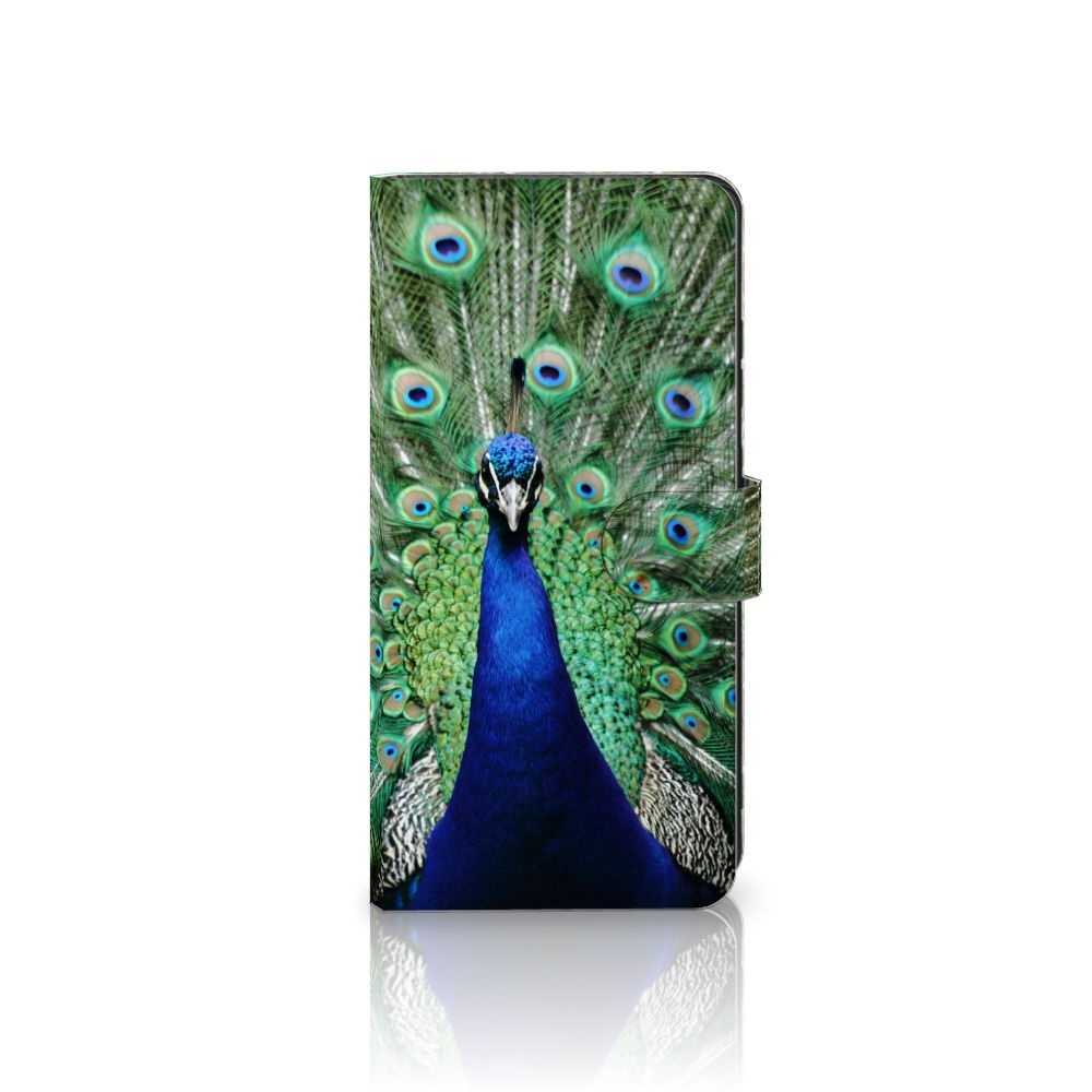 Samsung Galaxy S25 Ultra Telefoonhoesje met Pasjes Pauw boekhoesje pauw voorkant afbeelding