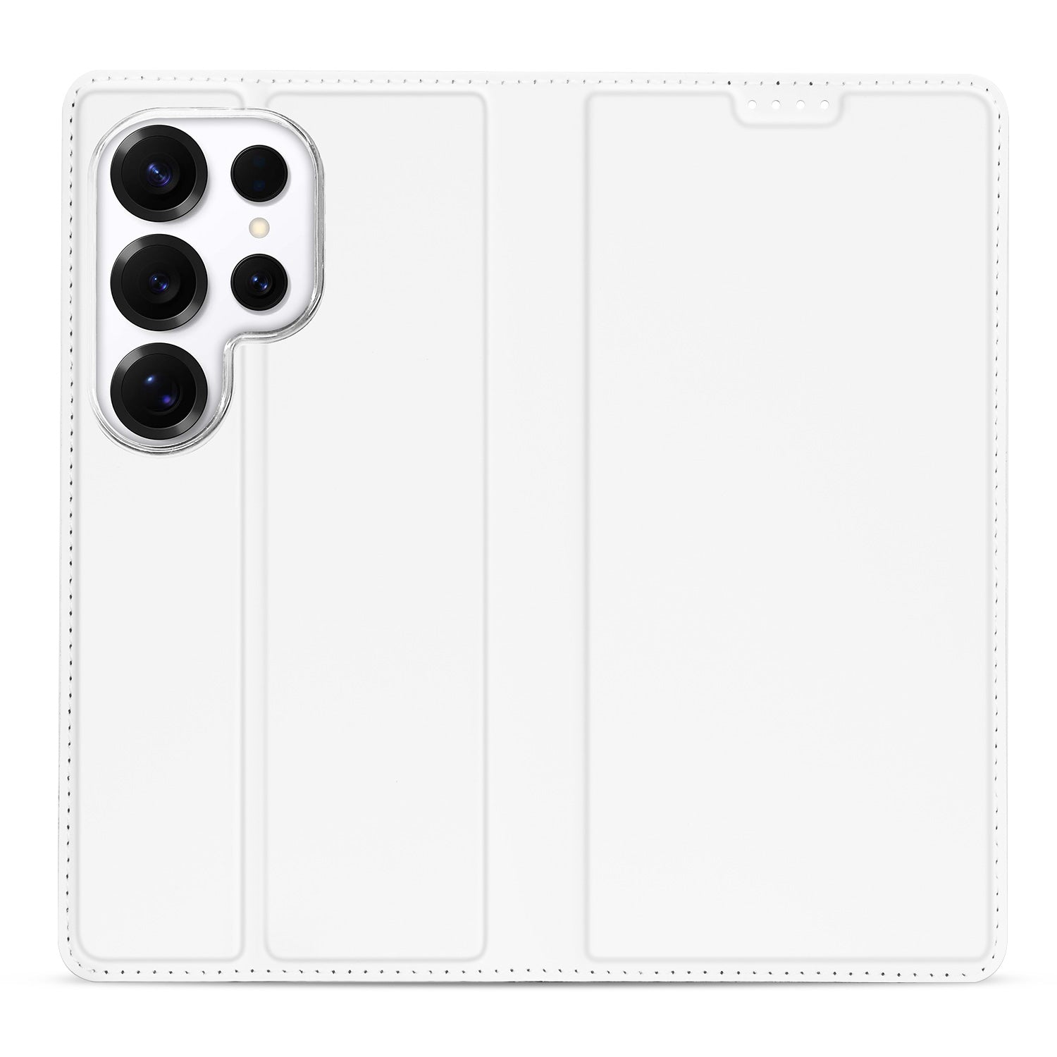 Samsung Galaxy S26 Ultra Stand Case Hoesje Wit Vooraanzicht.
