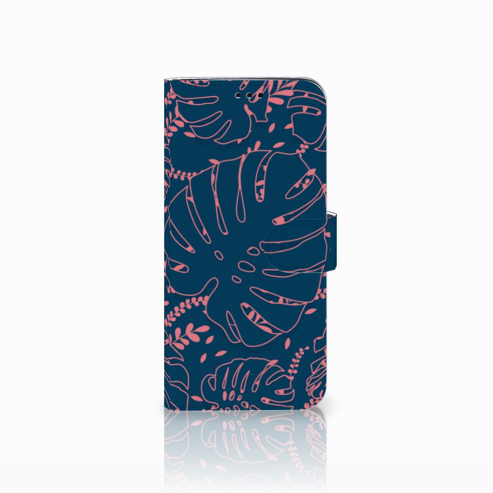 Samsung Galaxy S9 Plus Hoesje Palm Leaves bookcase palm bladeren links