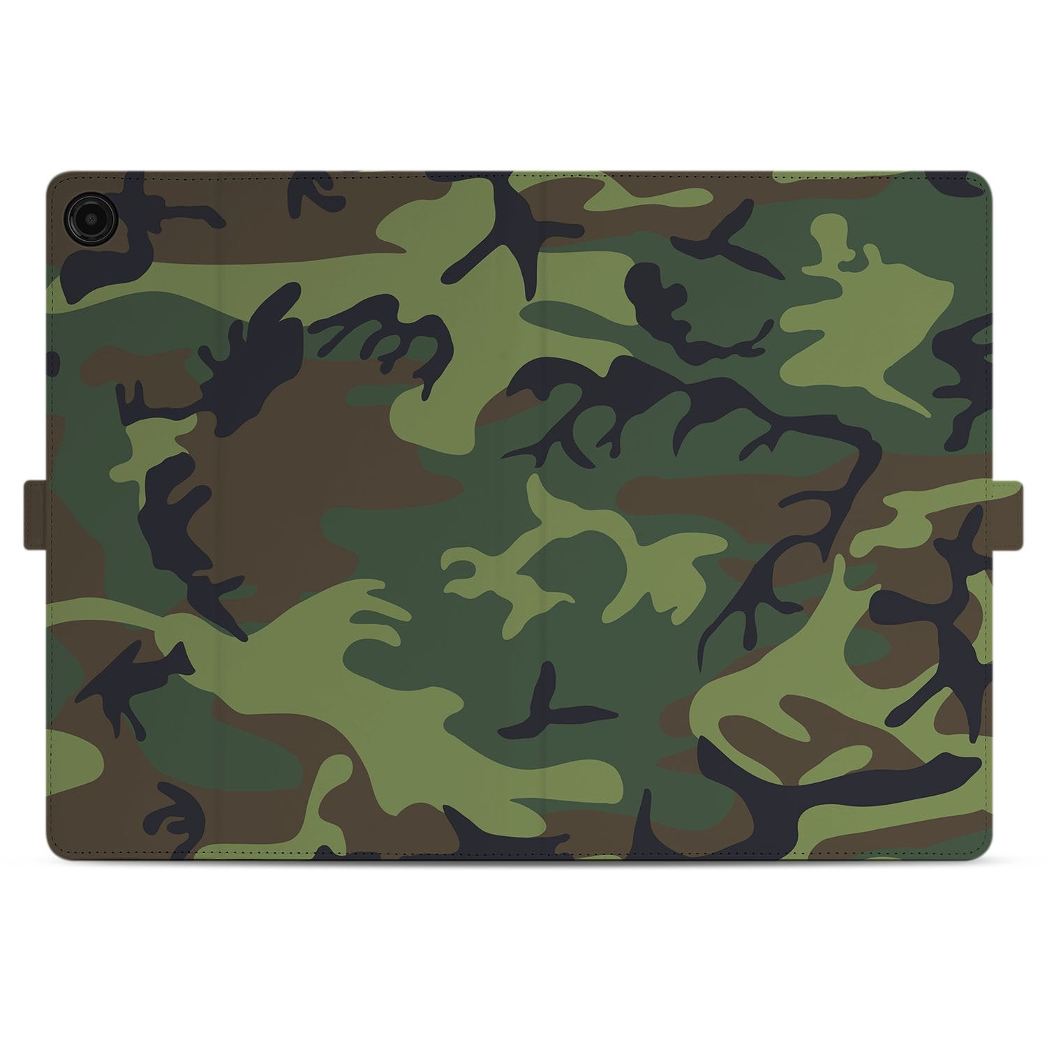 Samsung Galaxy Tab A11 Plus Book Case Hoesje met Standaard Army Dark camo design voorkant