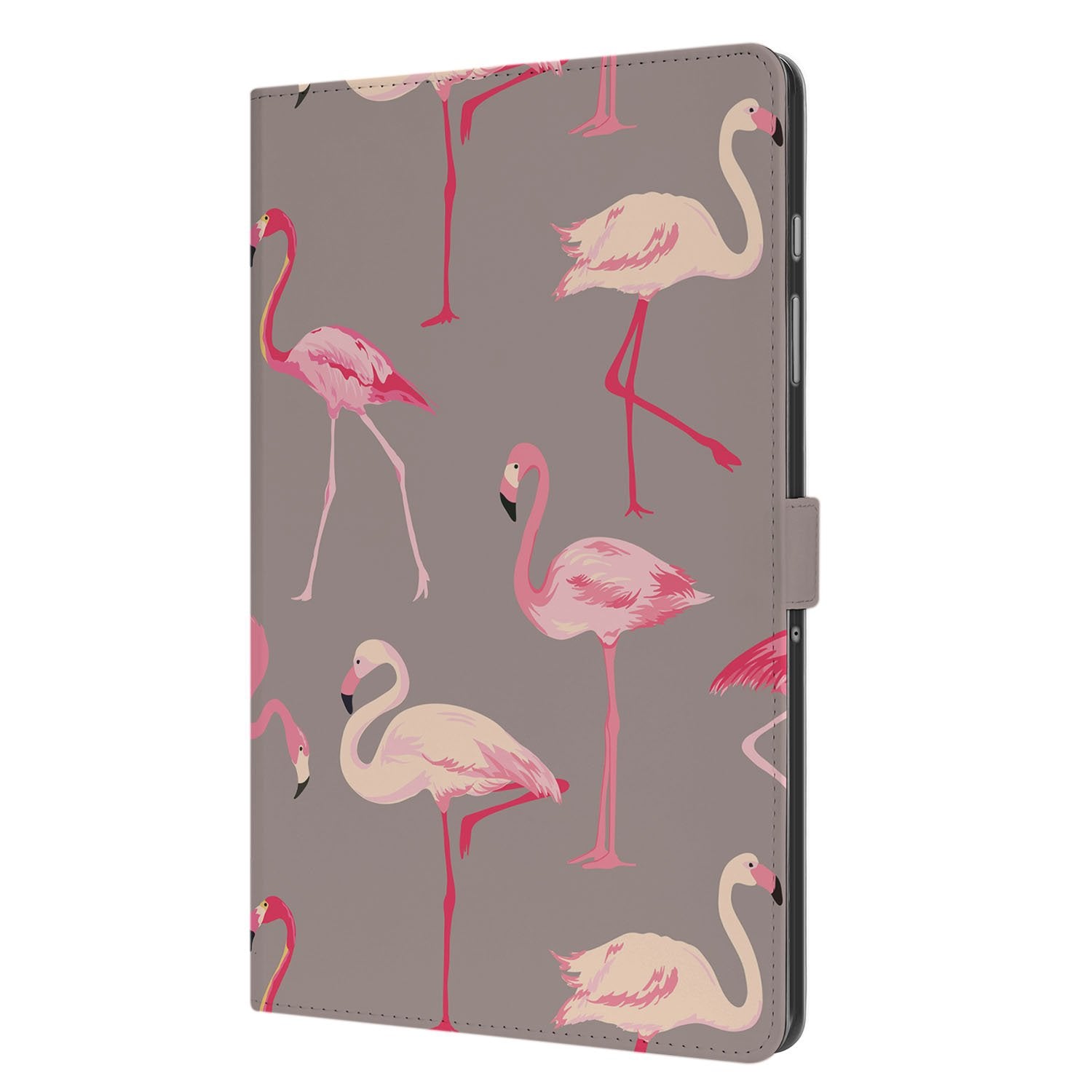 Samsung Galaxy Tab A11 Plus Book Case Hoesje met Standaard Flamingo flamingo design voorkant