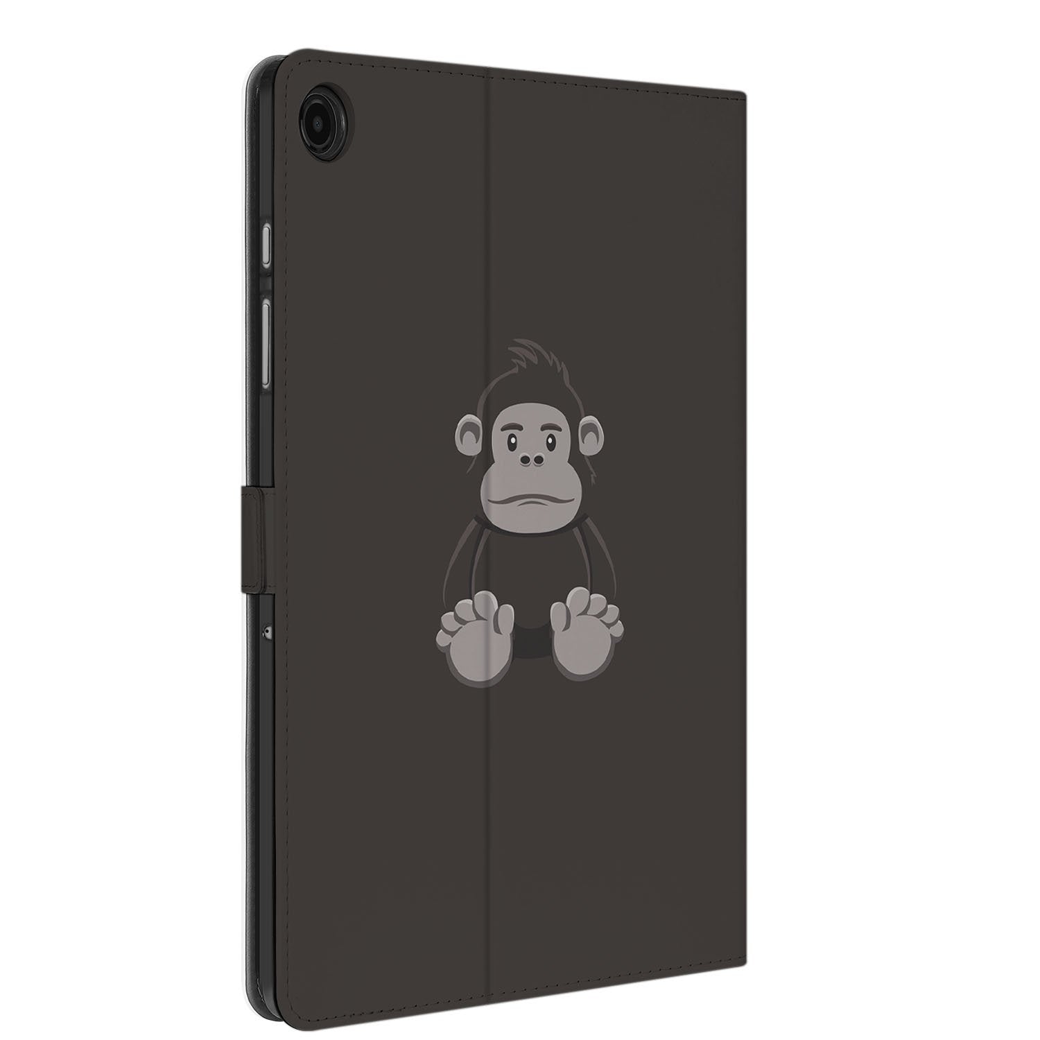 Samsung Galaxy Tab A11 Plus Tablet Hoesje Gorilla met Standaard designnaam achteraanzicht