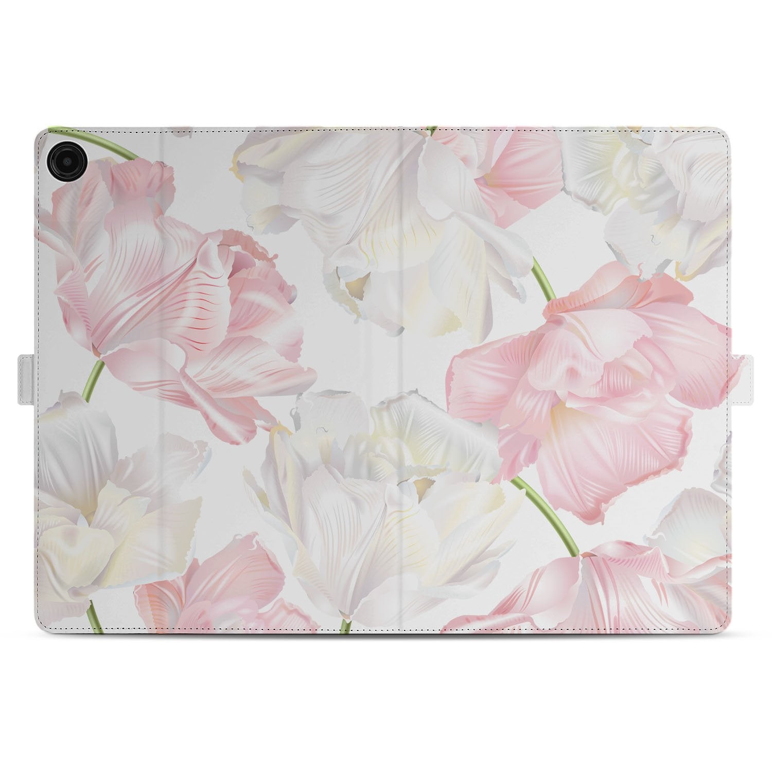 Samsung Galaxy Tab A11 Plus Tablet Hoesje Lovely Flowers met Standaard bloemen design achterkant