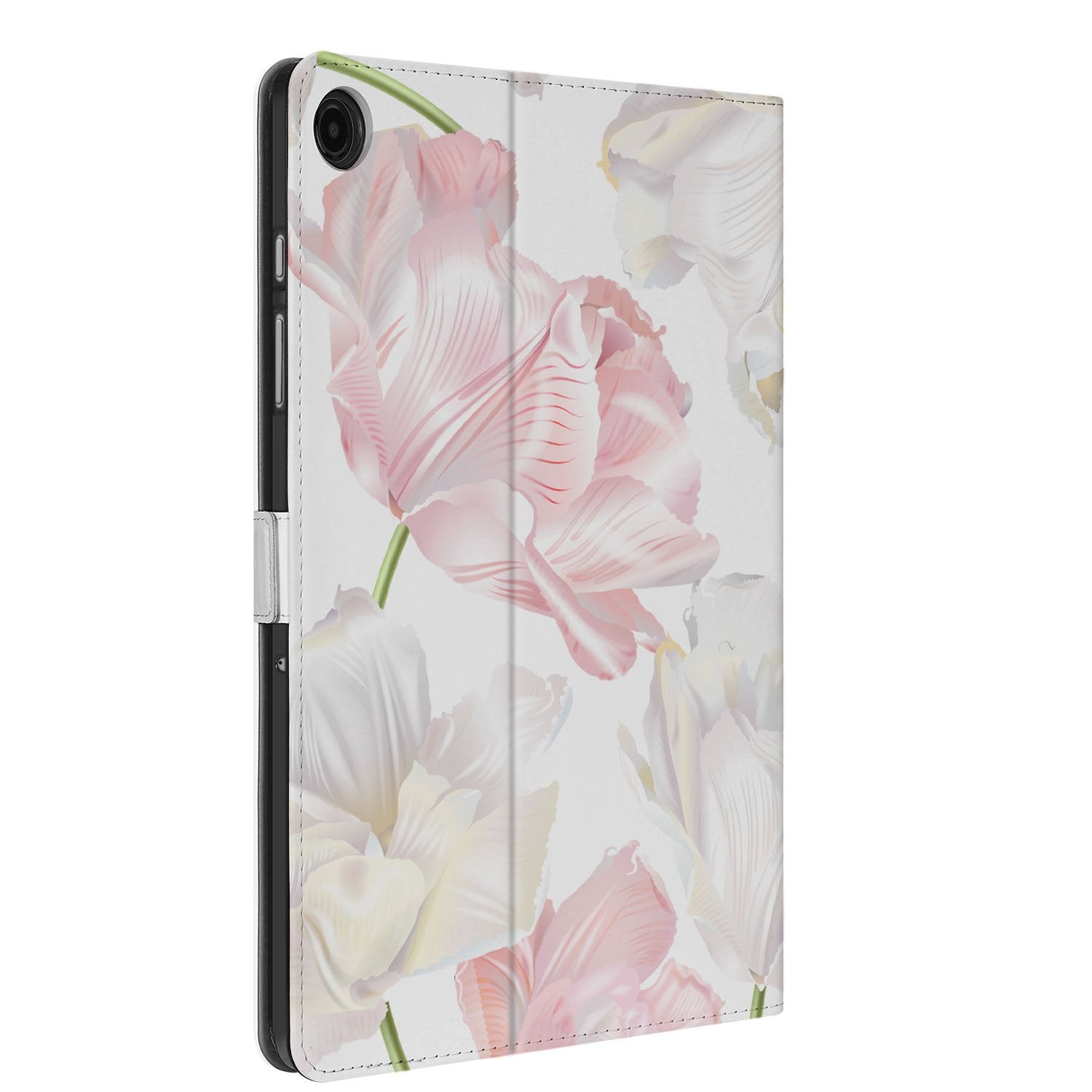Samsung Galaxy Tab A11 Plus Tablet Hoesje Lovely Flowers met Standaard bloemen design voorkant