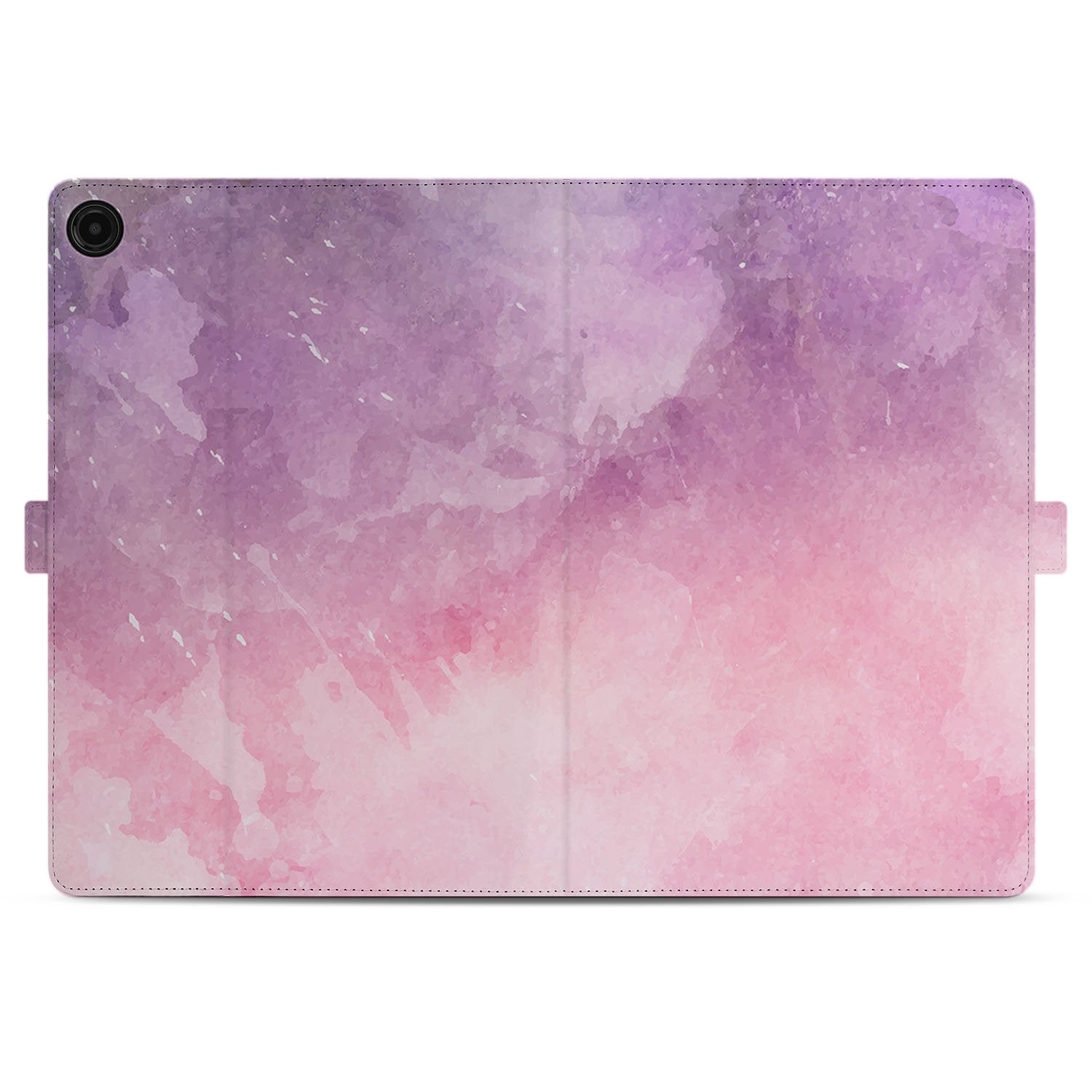 Samsung Galaxy Tab A11 Plus Tablet Hoesje Pink Purple Paint met Standaard ontwerp roze paars waterverf