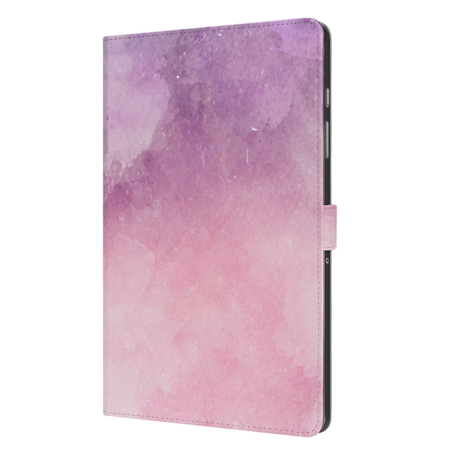 Samsung Galaxy Tab A11 Plus Tablet Hoesje Pink Purple Paint met Standaard hoesje roze paars design voorzijde