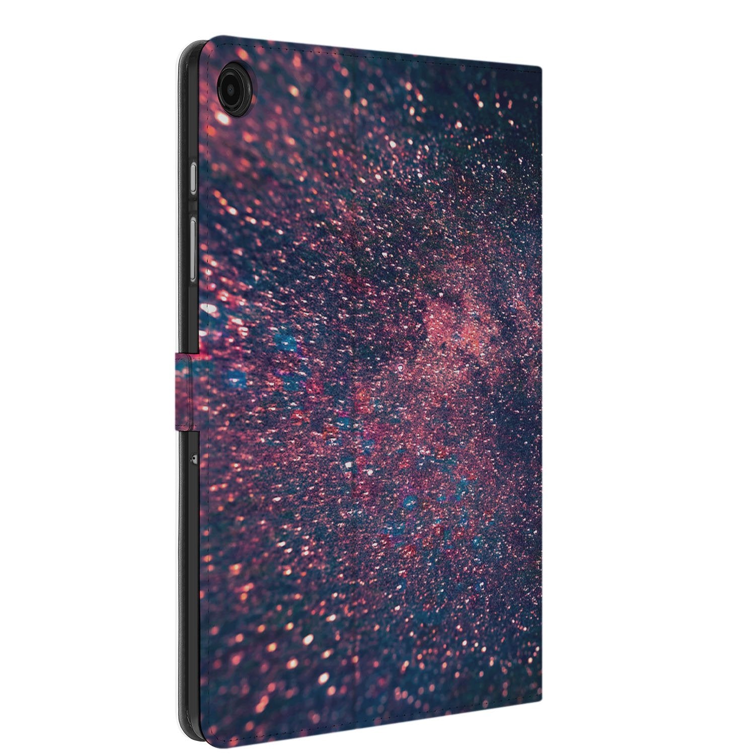 Samsung Galaxy Tab A11 Plus Tablet Hoesje Stars met Standaard hoesje sterren ontwerp achteraanzicht