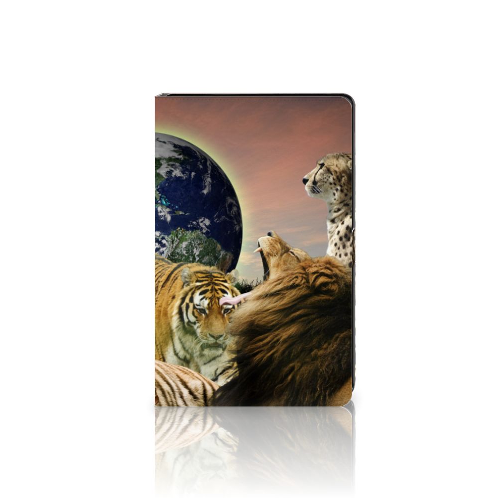 Samsung Galaxy Tab A8 2021/2022 Flip Case Roofdieren B2Ctelecom