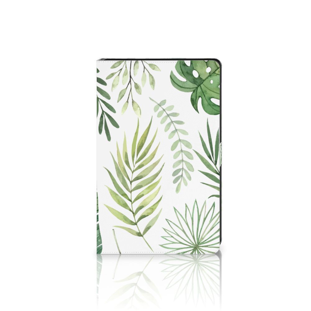 Samsung Galaxy Tab A8 2021/2022 Tablet Cover Leaves plant leaves design voorkant