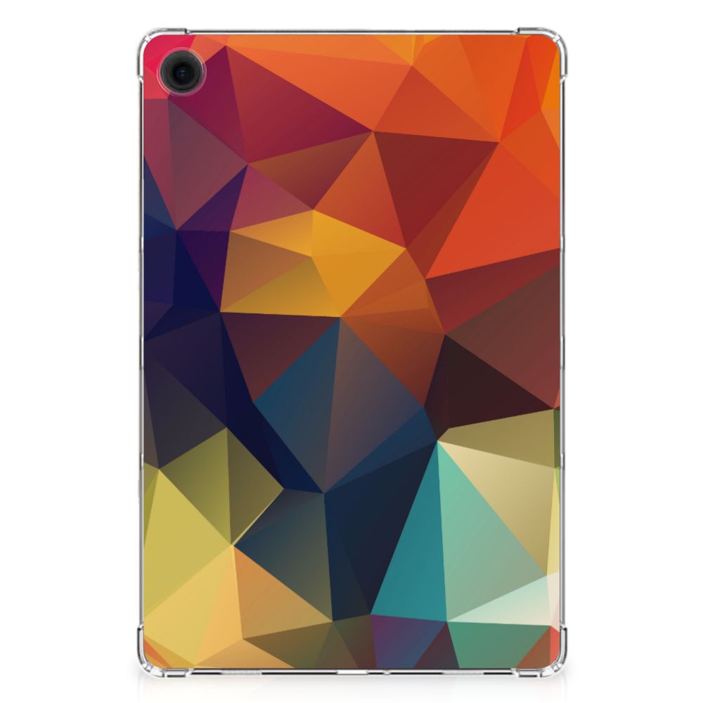 Samsung Galaxy Tab A9 Plus Back Cover Polygon Color kleurrijke patronen abstract design