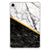 Samsung Galaxy Tab A9 Plus Tablet Back Cover Marmer Wit Zwart - Origineel Cadeau Man zwartwit marmer achterzijde